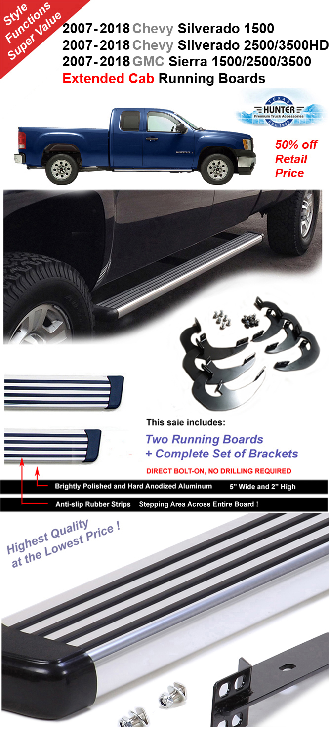 2015 Chevy Silverado Crew Cab Running Boards